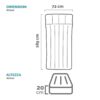Rayon Box I Floating Mattress